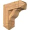 Ekena Millwork Funston Arts and Crafts Smooth Bracket w/ Offset Brace, Western Red Cedar, 7 1/2"W x 20"D x 20"H BKT0806X20X20FST03SWR - alternate 1